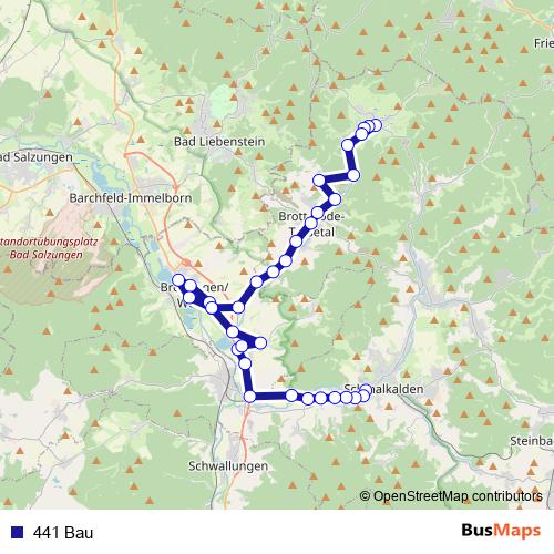 441 Bau bus Line Map