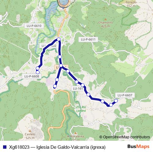 Xg618023 bus Line Map