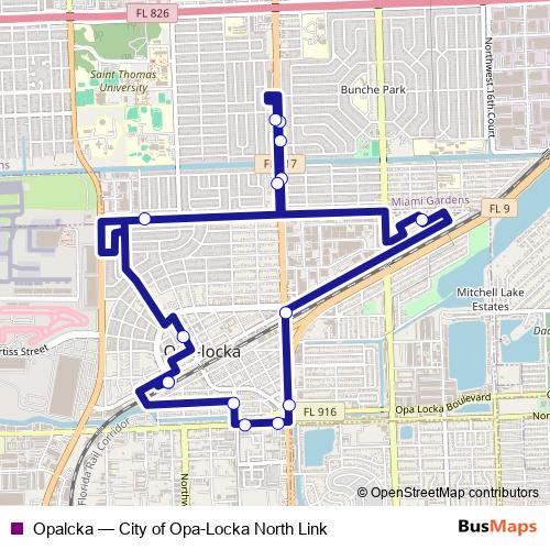 Opalcka bus Line Map