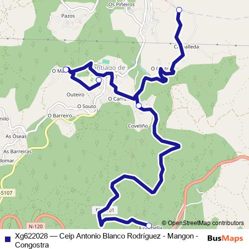 Xg622028 bus Line Map