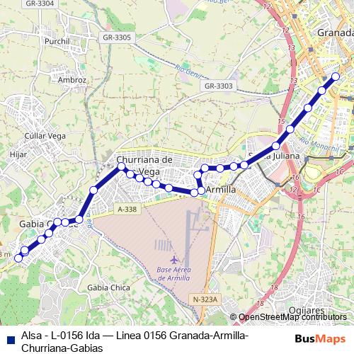 Alsa - L-0156 Ida bus Line Map