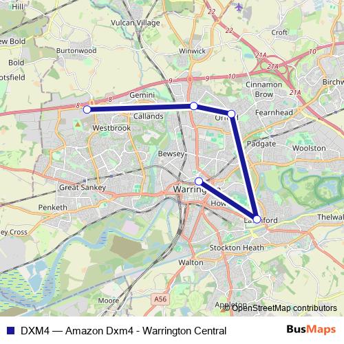 DXM4 bus Line Map