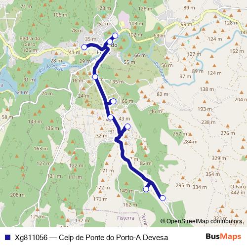 Xg811056 bus Line Map