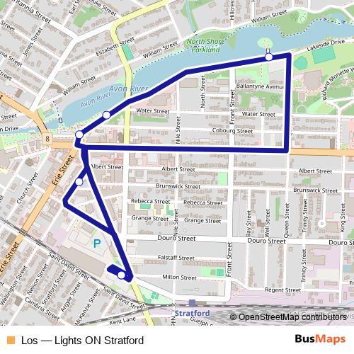 Los bus Line Map