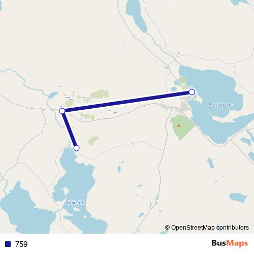 759 bus Line Map