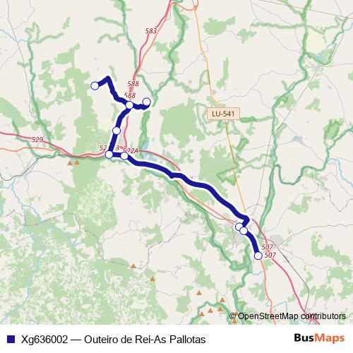 Xg636002 bus Line Map