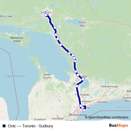Ontc bus Line Map