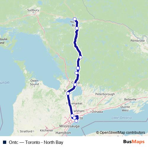 Ontc bus Line Map