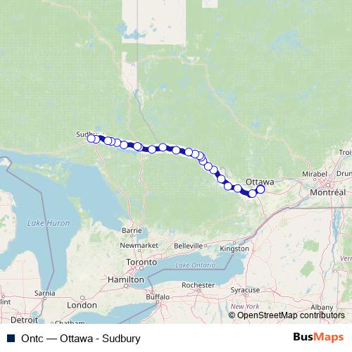 Ontc bus Line Map