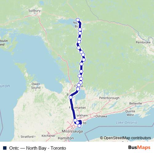 Ontc bus Line Map