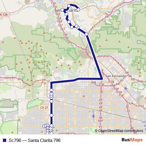 Sc796 bus Line Map