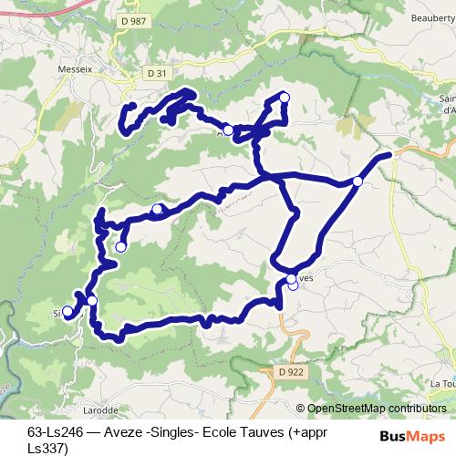 63-Ls246 bus Line Map