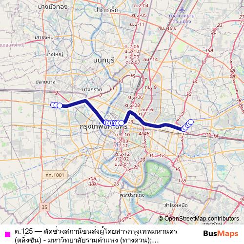 ต.125 bus Line Map