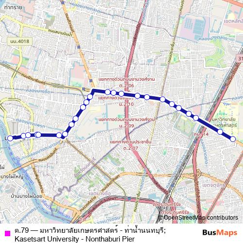 ต.79 bus Line Map