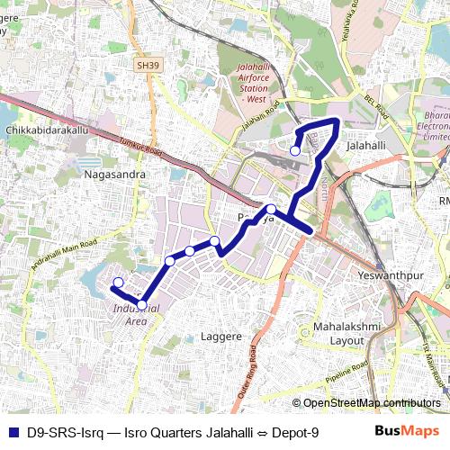 D9-SRS-Isrq bus Line Map