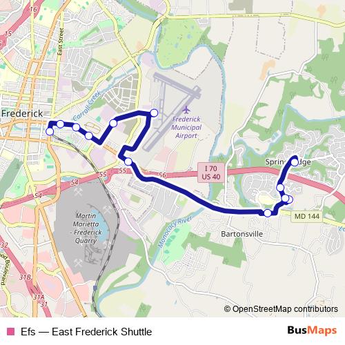 Efs bus Line Map