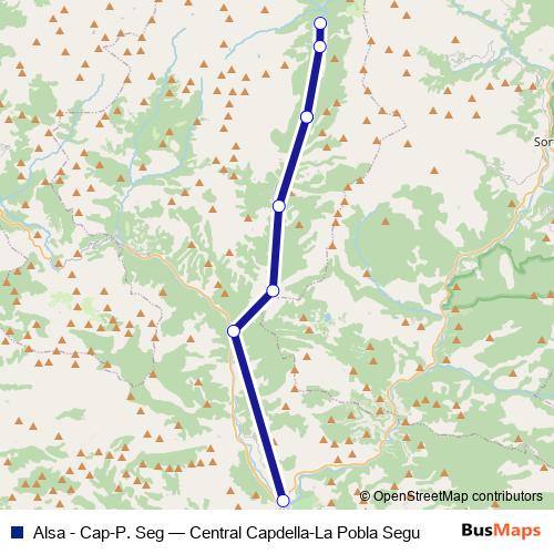 Alsa - Cap-P. Seg bus Line Map