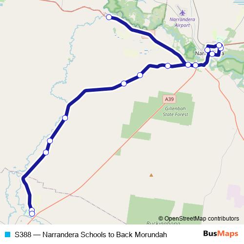 S388 bus Line Map