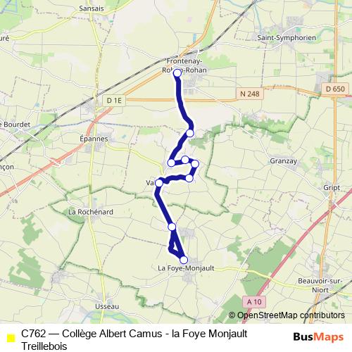 C762 bus Line Map