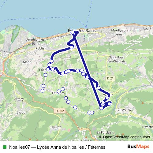 Noailles07 bus Line Map