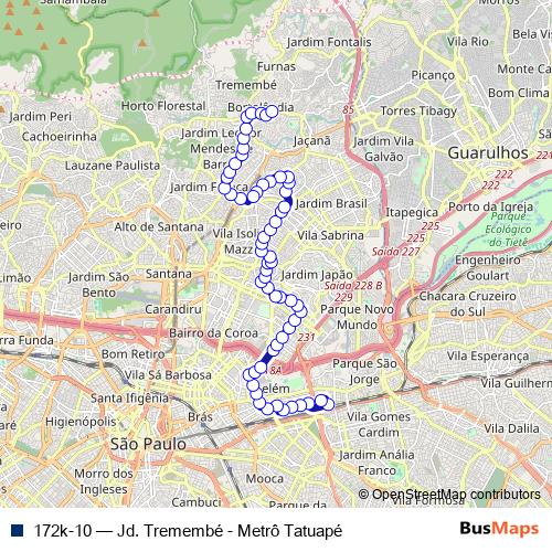 172k-10 bus Line Map