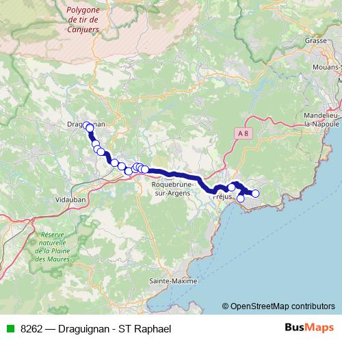 8262 bus Line Map
