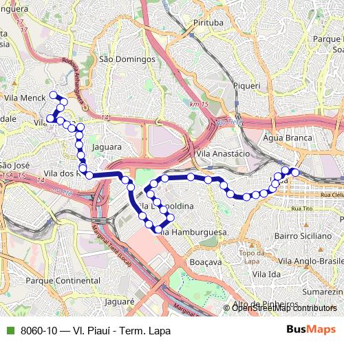 8060-10 bus Line Map