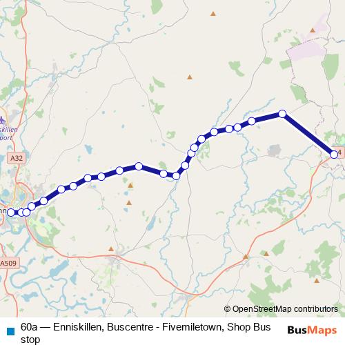60a bus Line Map