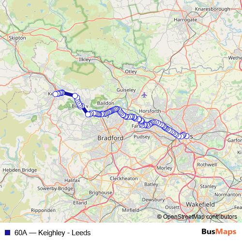 60A bus Line Map