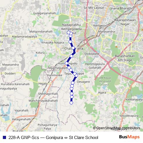 228-A GNP-Scs bus Line Map