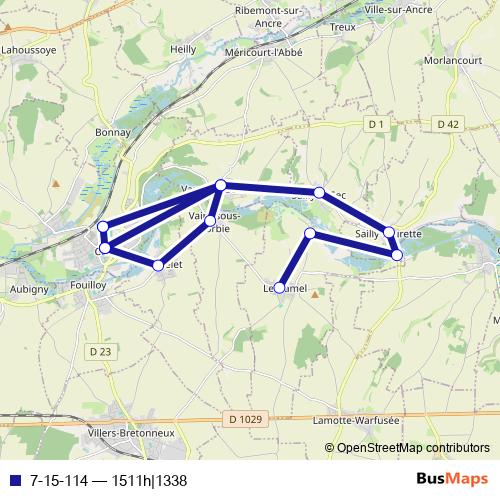 7-15-114 bus Line Map