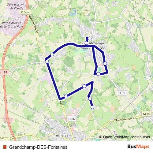 Grandchamp-DES-Fontaines bus Line Map