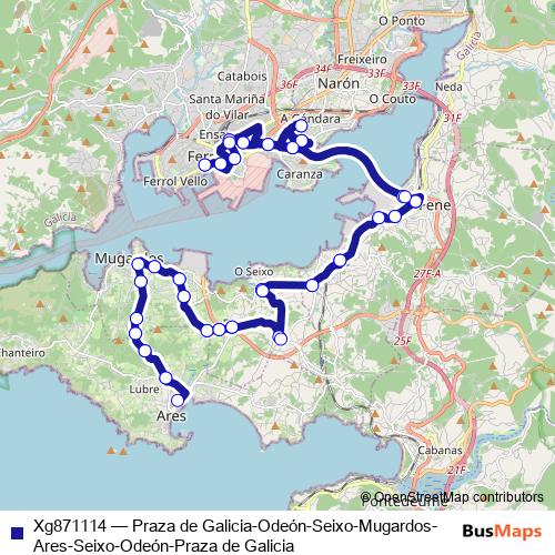 Xg871114 bus Line Map