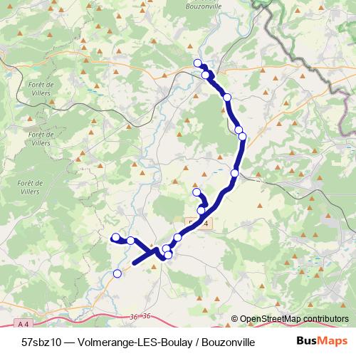 57sbz10 bus Line Map