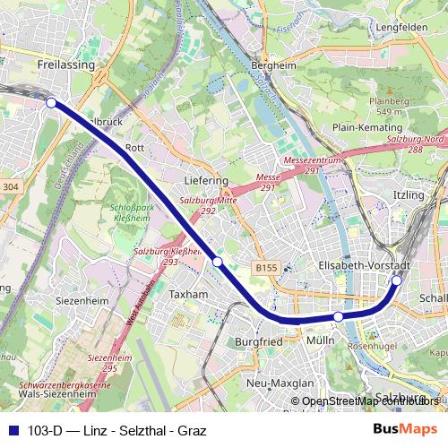 103-D rail Line Map