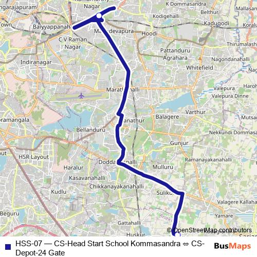 HSS-07 bus Line Map