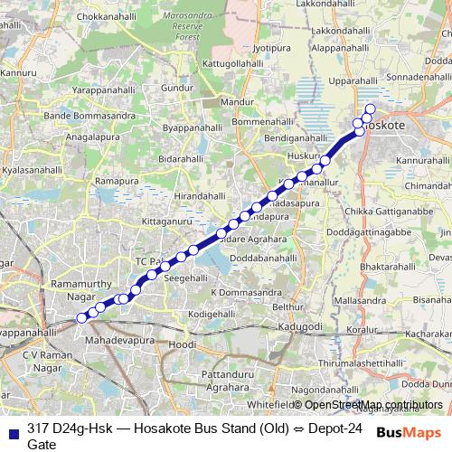 317 D24g-Hsk bus Line Map