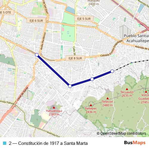 2 cable-car Line Map