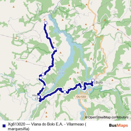 Xg613020 bus Line Map