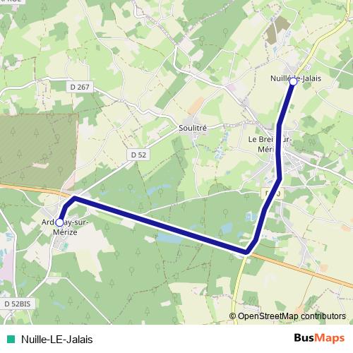 Nuille-LE-Jalais bus Line Map