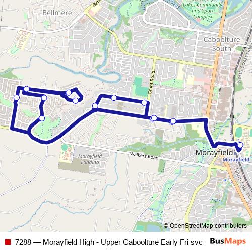 7288 bus Line Map