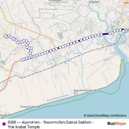 8388 bus Line Map