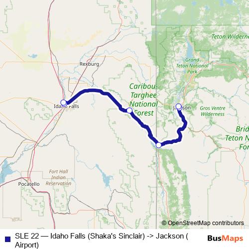 SLE 22 bus Line Map
