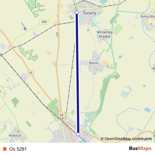 Os 5291 rail Line Map
