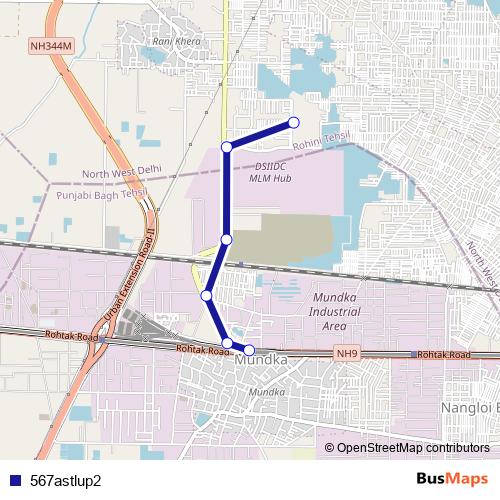567astlup2 bus Line Map