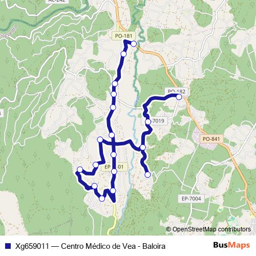 Xg659011 bus Line Map