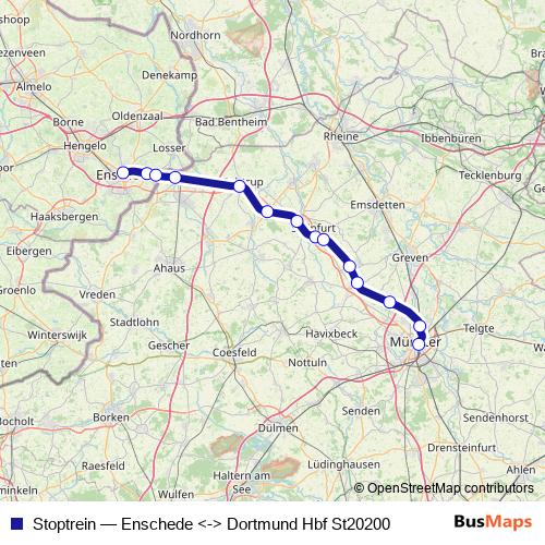Stoptrein rail Line Map