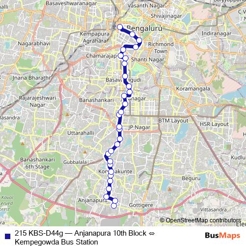 215 KBS-D44g bus Line Map