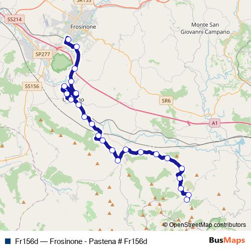 Fr156d bus Line Map