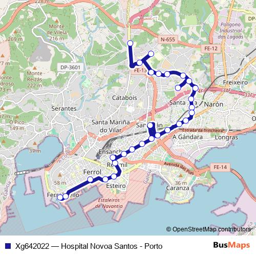 Xg642022 bus Line Map